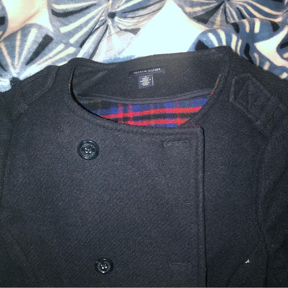 Tommy Hilfiger Navy Wool Coat M